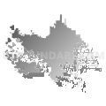 Grand Junction city, Colorado (Gray Gradient Fill with Shadow)