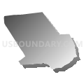 Trumbull CDP, Connecticut (Gray Gradient Fill with Shadow)