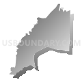 Broad Brook CDP, Connecticut (Gray Gradient Fill with Shadow)
