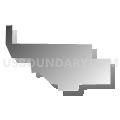 Rockland city, Idaho (Gray Gradient Fill with Shadow)