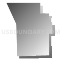 Downey city, Idaho (Gray Gradient Fill with Shadow)