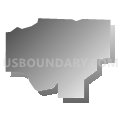Groveland CDP, Idaho (Gray Gradient Fill with Shadow)