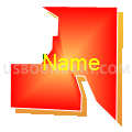 Adair CDP, Illinois (Bright Blending Fill with Shadow)