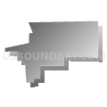 Corunna town, Indiana (Gray Gradient Fill with Shadow)