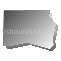 Shepardsville CDP, Indiana (Gray Gradient Fill with Shadow)