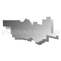 Durant city, Iowa (Gray Gradient Fill with Shadow)