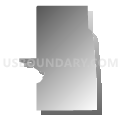 Wakarusa CDP, Kansas (Gray Gradient Fill with Shadow)