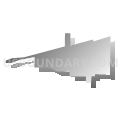 Henderson town, Louisiana (Gray Gradient Fill with Shadow)