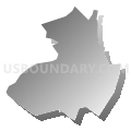 Chatham CDP, Massachusetts (Gray Gradient Fill with Shadow)