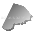 West Concord CDP, Massachusetts (Gray Gradient Fill with Shadow)