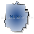 Clinton city, Missouri (Radial Fill with Shadow)