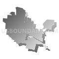 Bonne Terre city, Missouri (Gray Gradient Fill with Shadow)