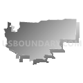 Independence city, Missouri (Gray Gradient Fill with Shadow)