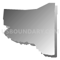 Boneau CDP, Montana (Gray Gradient Fill with Shadow)
