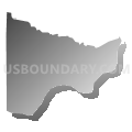 Sangrey CDP, Montana (Gray Gradient Fill with Shadow)