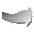 Hillsdale borough, New Jersey (Gray Gradient Fill with Shadow)