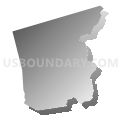 Peapack and Gladstone borough, New Jersey (Gray Gradient Fill with Shadow)