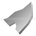 Johnsonburg CDP, New Jersey (Gray Gradient Fill with Shadow)