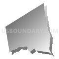 Crompond CDP, New York (Gray Gradient Fill with Shadow)