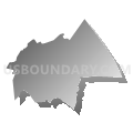 Five Points CDP, North Carolina (Gray Gradient Fill with Shadow)