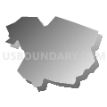 Sunbury CDP, North Carolina (Gray Gradient Fill with Shadow)