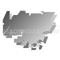 Woodburn city, Oregon (Gray Gradient Fill with Shadow)