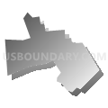 West View borough, Pennsylvania (Gray Gradient Fill with Shadow)