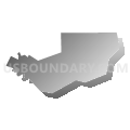 McKees Rocks borough, Pennsylvania (Gray Gradient Fill with Shadow)