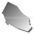 Coraopolis borough, Pennsylvania (Gray Gradient Fill with Shadow)