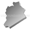 Brentwood borough, Pennsylvania (Gray Gradient Fill with Shadow)