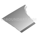 Marcus Hook borough, Pennsylvania (Gray Gradient Fill with Shadow)