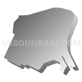 Mount Union borough, Pennsylvania (Gray Gradient Fill with Shadow)