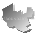 Port Allegany borough, Pennsylvania (Gray Gradient Fill with Shadow)