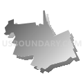 Lake City borough, Pennsylvania (Gray Gradient Fill with Shadow)