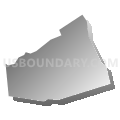 Stroudsburg borough, Pennsylvania (Gray Gradient Fill with Shadow)