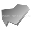 Youngstown borough, Pennsylvania (Gray Gradient Fill with Shadow)