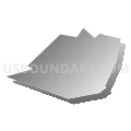 Utica borough, Pennsylvania (Gray Gradient Fill with Shadow)
