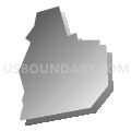 Cornwall borough, Pennsylvania (Gray Gradient Fill with Shadow)