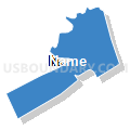 Jim Thorpe borough, Pennsylvania (Solid Fill with Shadow)