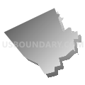 Catasauqua borough, Pennsylvania (Gray Gradient Fill with Shadow)
