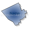 Catasauqua borough, Pennsylvania (Radial Fill with Shadow)