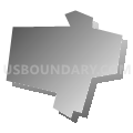 Fairview borough, Pennsylvania (Gray Gradient Fill with Shadow)