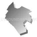 Clinton CDP, Pennsylvania (Gray Gradient Fill with Shadow)
