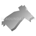 Blandburg CDP, Pennsylvania (Gray Gradient Fill with Shadow)