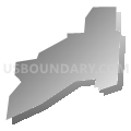 Jonestown CDP, Pennsylvania (Gray Gradient Fill with Shadow)