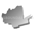 Gouldsboro CDP, Pennsylvania (Gray Gradient Fill with Shadow)