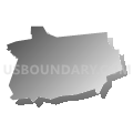 Alleghenyville CDP, Pennsylvania (Gray Gradient Fill with Shadow)