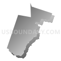 Seneca CDP, Pennsylvania (Gray Gradient Fill with Shadow)