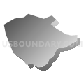 Baidland CDP, Pennsylvania (Gray Gradient Fill with Shadow)