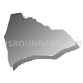Brickerville CDP, Pennsylvania (Gray Gradient Fill with Shadow)